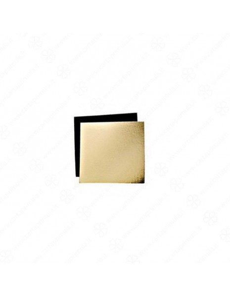 VASSOIO - QUADRATO - 26x26 cm - ORO-NERO