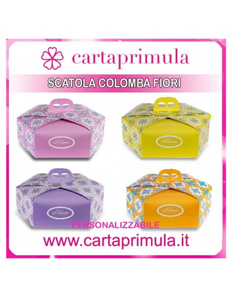 SCATOLA COLOMBA ESA FIORI ARANCIO 24