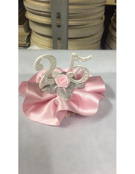 CAKE TOPPER- ANNIVERSARIO 25 ANNI