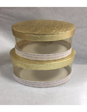 S/3 SCAT.ORO OVALE/PVC GRANDE