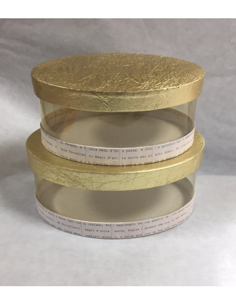 S/3 SCAT.ORO OVALE/PVC MEDIO