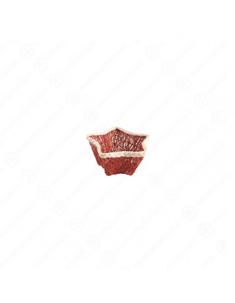 CESTINO - STELLA - 12cm - ROSSO