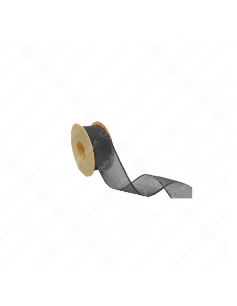 NASTRO - TULLE - 4 cm x 20 mt - ARGENTO