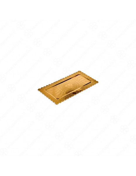 PIATTO ALA - RETTANGOLARE - 22x38 - ORO
