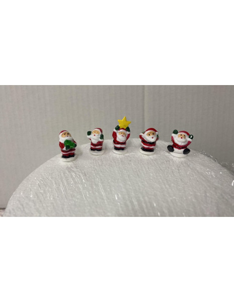 PICK IN PLASTICA BABBO NATALE PZ 10