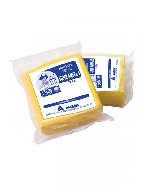 PASTA DI ZUCCHERO SUPER AMBRA'S GIALLO