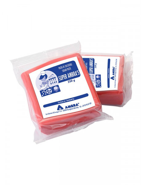 PASTA DI ZUCCHERO SUPER AMBRA'S ROSSO