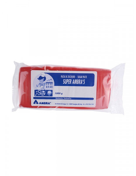 PASTA DI ZUCCHERO SUPER AMBRAS ROSSA...