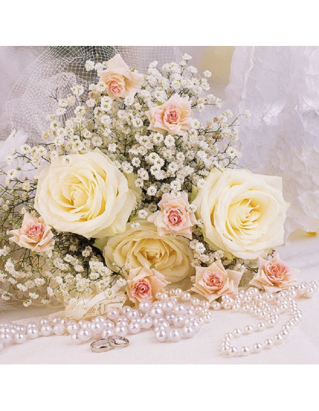 TOVAGLIOLI ROSES AND PEARLS 25X25