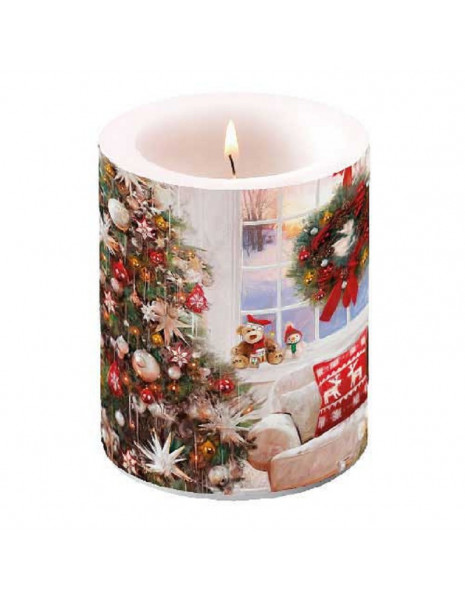 CANDELA READY FOR X-MAS H 12cm. - Ø...