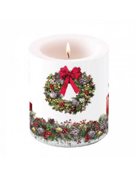 CANDELA MEDIUM BOW ON WREATH
