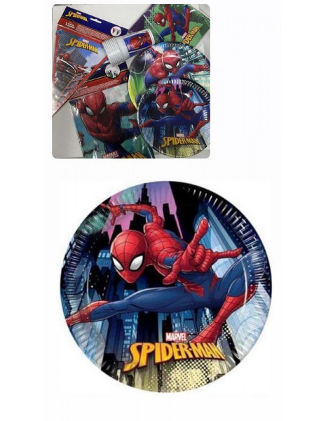 PIATTINI SPIDERMAN - 19,5 cm - 8pz
