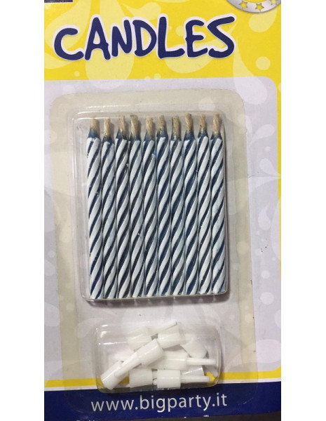 CANDELINE - MAGICHE - 10pz - CELESTE