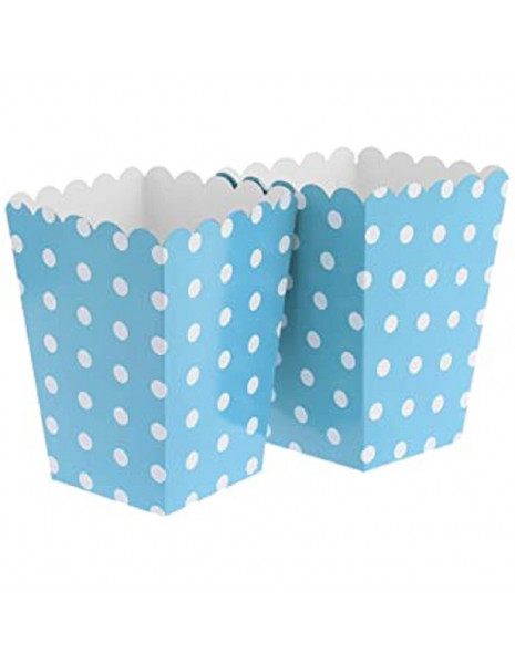 COPPETTA POIS AZZURRO 5x5x12 cm.