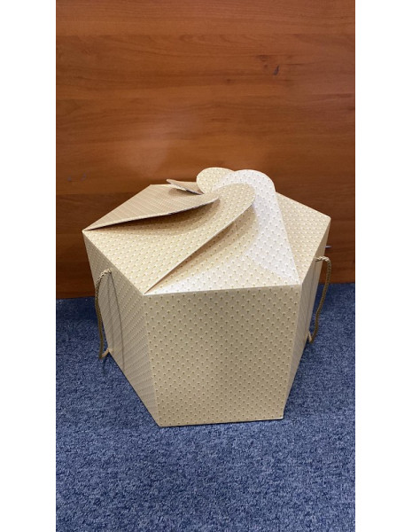 SCATOLO PANETTONE FIORE 2KG DECO OCRA