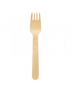 FORCHETTA IN LEGNO cm 16pz 24