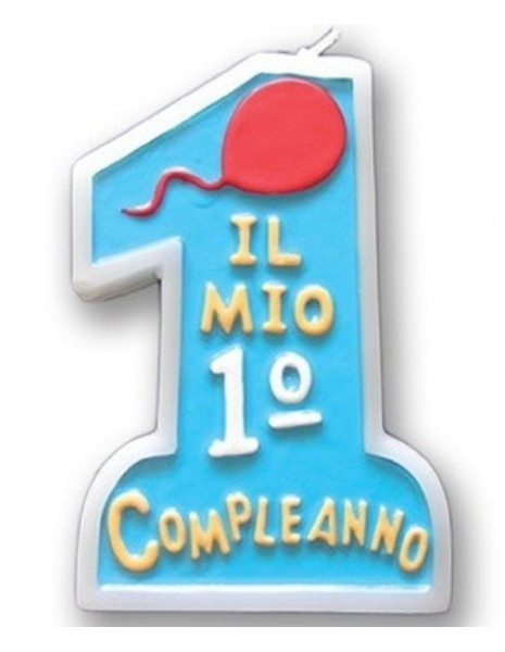 CANDELA - PRIMO COMPLEANNO - BLU