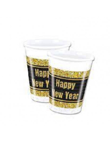 BICCHIERI GOLDEN NEW YEARS PZ 8
