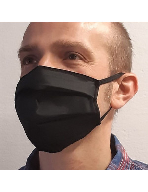 MASCHERINA COTONE NERA