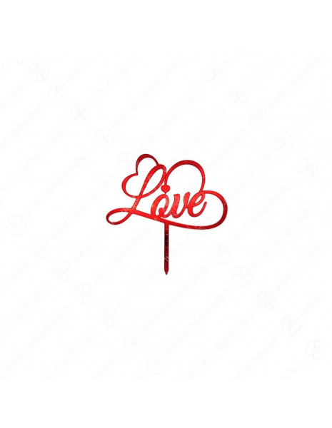 CAKE TOPPER IN PLEXIGLASS - SPECCHIO...