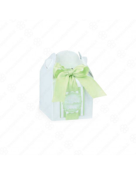 SCATOLINA - SCRIGNO - 8x8x8 cm - BIANCO 