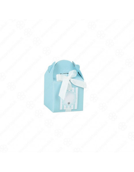 SCATOLINA - SCRIGNO - 5x5x5 cm - CELESTE