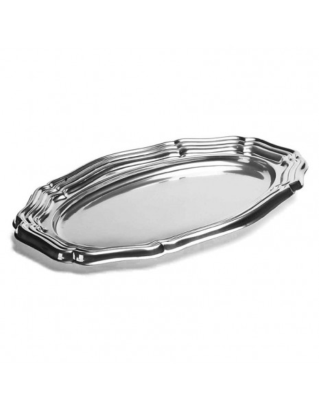 VASSOIO OVALE SILVER CM40X27 CM1