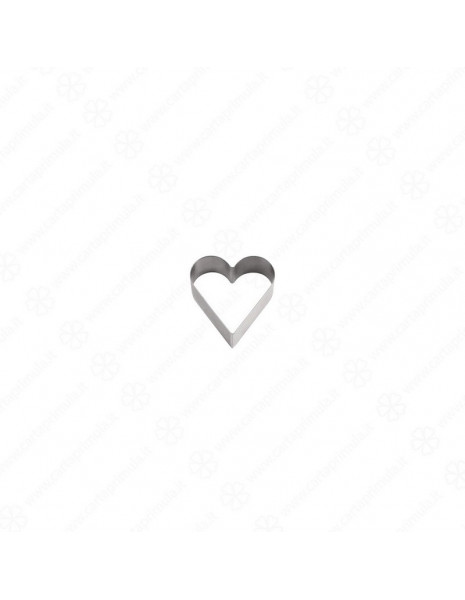SAGOMA CUORE - diametro 8x4,5h - ACCIAIO