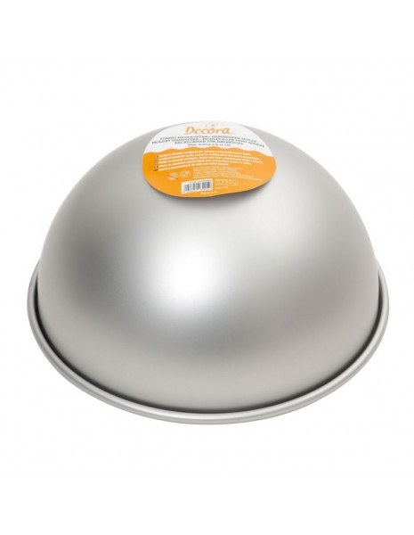 STAMPO MEZZA SFERA ALLUMINIO 18X H9CM 
