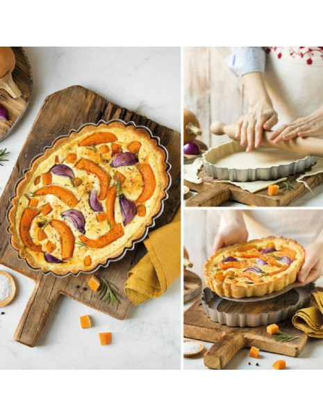 STAMPO CROSTATA OVALE 29X20X3H FONDO...