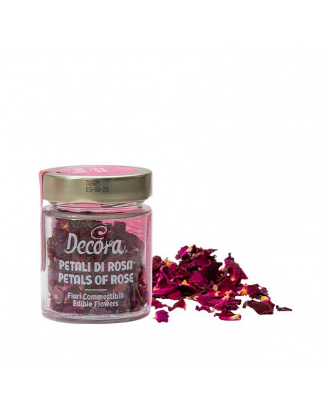 FIORI EDULI PETALI DI ROSA DECORA