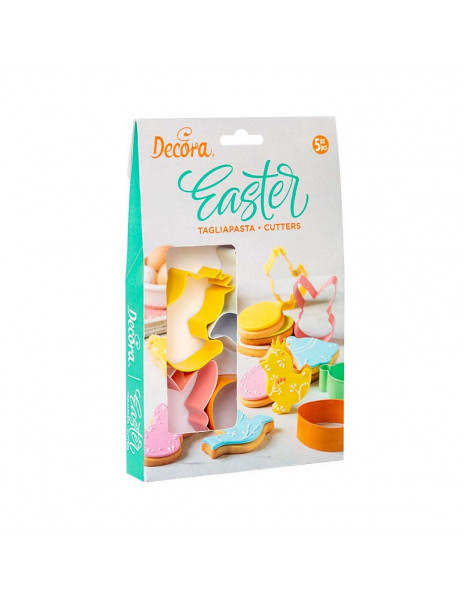 KIT 5 TAGLIAPASTA EASTER IN ACCIAIO...
