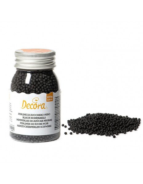 PERLINE DI ZUCCHERO NERO gr 100