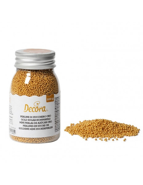 MINI - PERLINE DI ZUCCHERO - 100gr - ORO