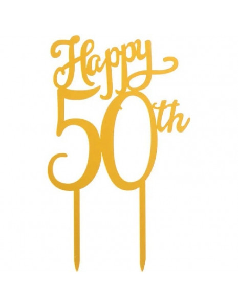 CAKE TOPPER 50 ANNIVERSARIO