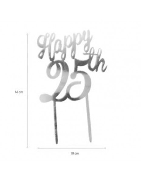 CAKE TOPPER 25 ANNIVERSARIO