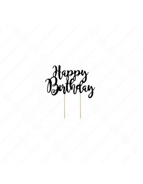 CAKE TOPPER - HAPPY BIRTHDAY - 18 cm...
