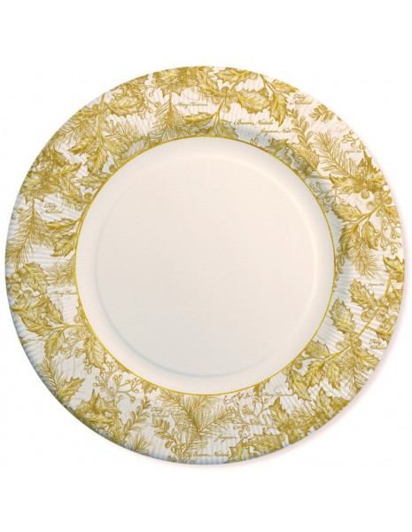 PIATTI GRANDI RIGHE GOLDEN LEAVES...