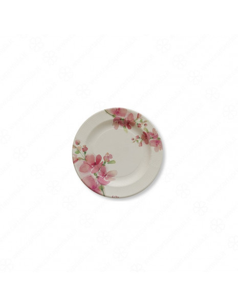 PIATTO PINK FLOWERS - diametro 27 cm...