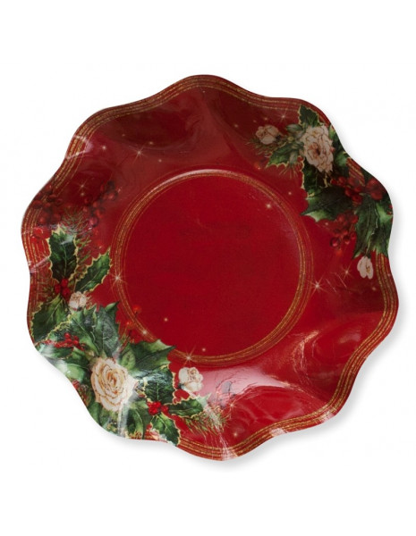 PIATTO FONDO ELEGANCE X-MAS cm.24 - pz.8