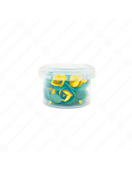 MINI - ROSELLINE CON FOGLIE - 20pz -...