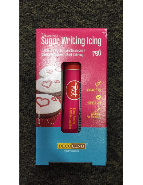 GHIACCIA PER DECORARE ROSSO 18GR