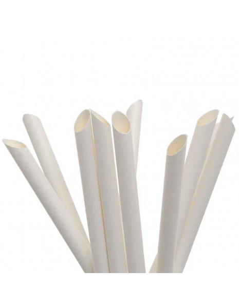 CANNUCCE DI CARTA BIANCO CM 21X12H