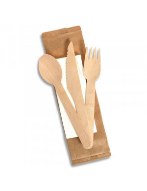 TRIS POSATE IN LEGNO...