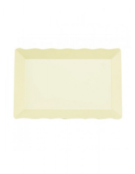 VASSOIO IN MELANINA CREMA CM 20X30