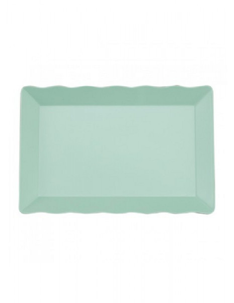 VASSOIO IN MELANINA MENTA CM20X30