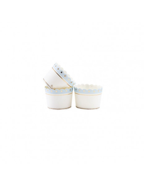 PIROTTINI IN CARTA 5X4,5 POIS AZZURRO...
