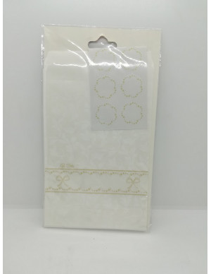 SACCHETTI BIANCO CON CREMA...