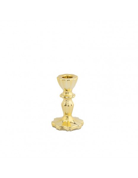 CANDELABRO IN VETRO ORO CM7X10.7 