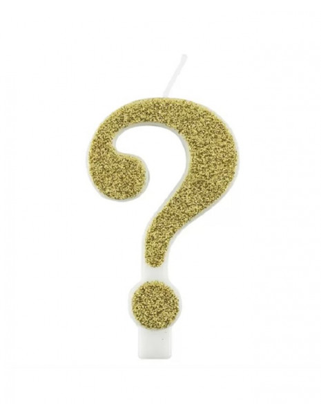 CANDELA PUNTO INTERROGATIVO ORO